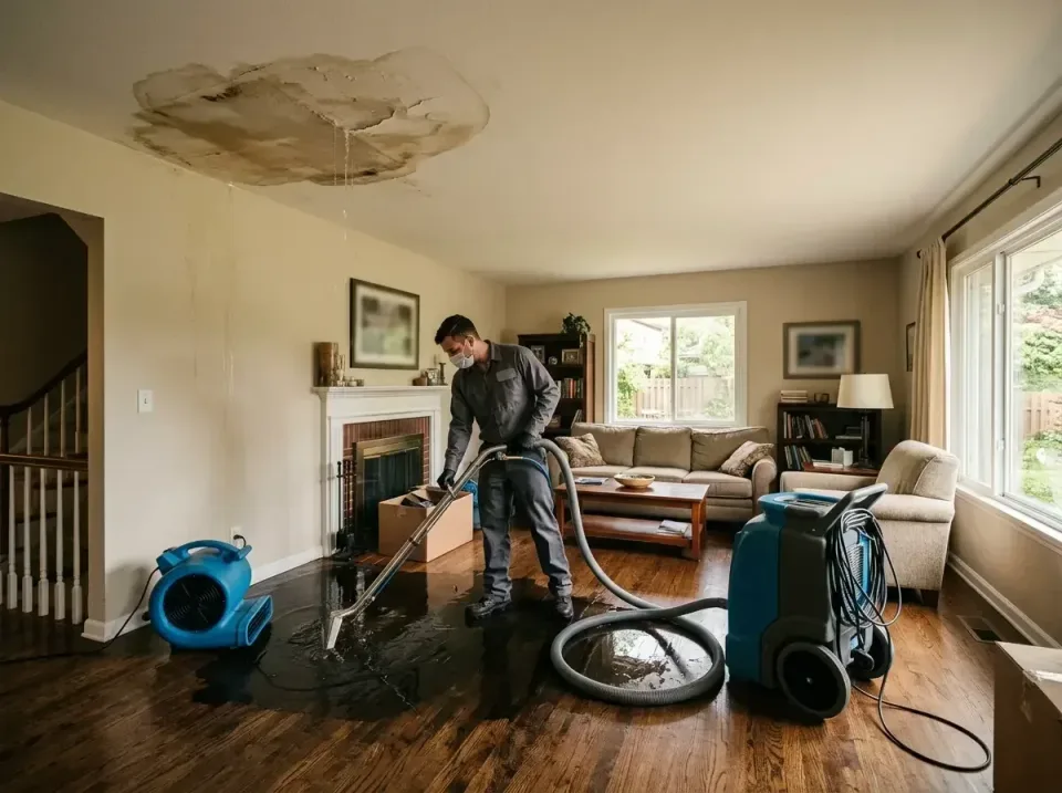 attic-pipe-burst-ceiling-drip-008 — frequently asked questions, Water Damage Restoration & Carpet Care in Fort Belvoir, VA